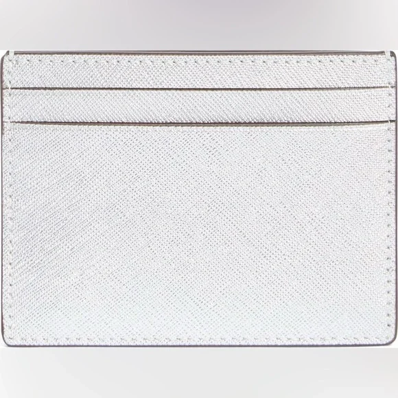 Kate Spade Metallic Kenzie Glitter  Lunar Light cardholder wallet - Picture 6 of 10